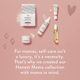 Close-up of The Honest Company label and ingredient claims reinforcing clean formulation benefit