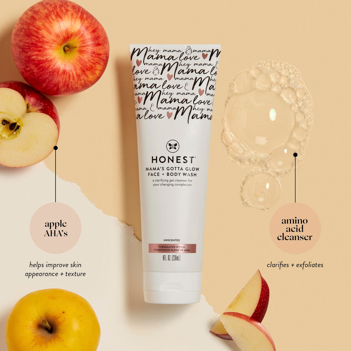 The Honest Company pump dispenser detail for easy, controlled application