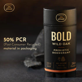 Honestly pHresh 2.5 oz stick in travel kit showing portability benefit: ready for on-the-go use