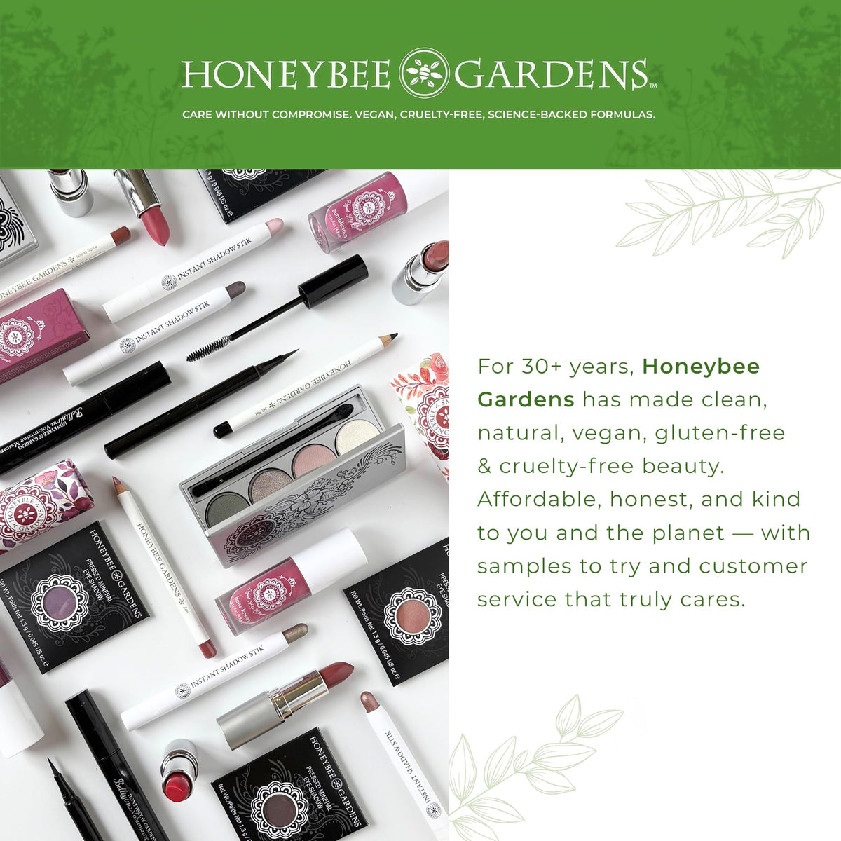 Honeybee Gardens botanical ingredients composition suggesting natural conditioning