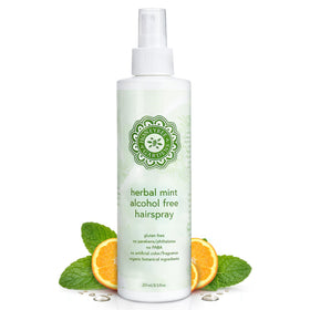 Honeybee Gardens front packaging showing herbal mint and strong hold benefit