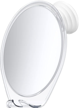HONEYBULL front mirror view showing clear reflection and sleek white frame benefit: reliable grooming