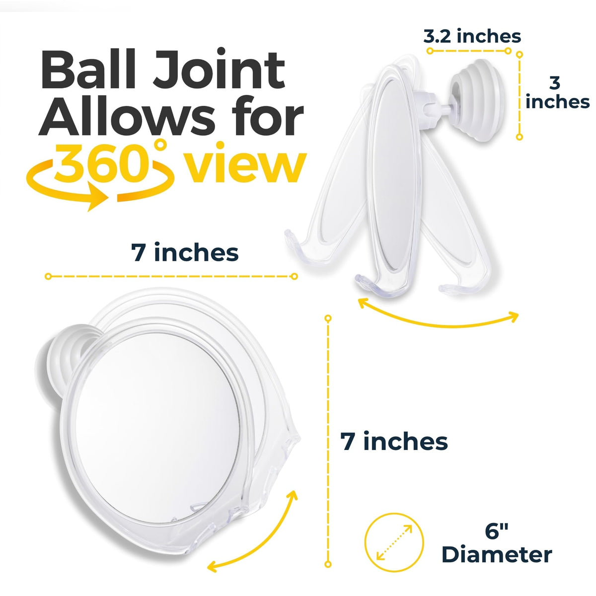 HONEYBULL in-shower use showing person shaving benefit: fogless clarity during steaming showers