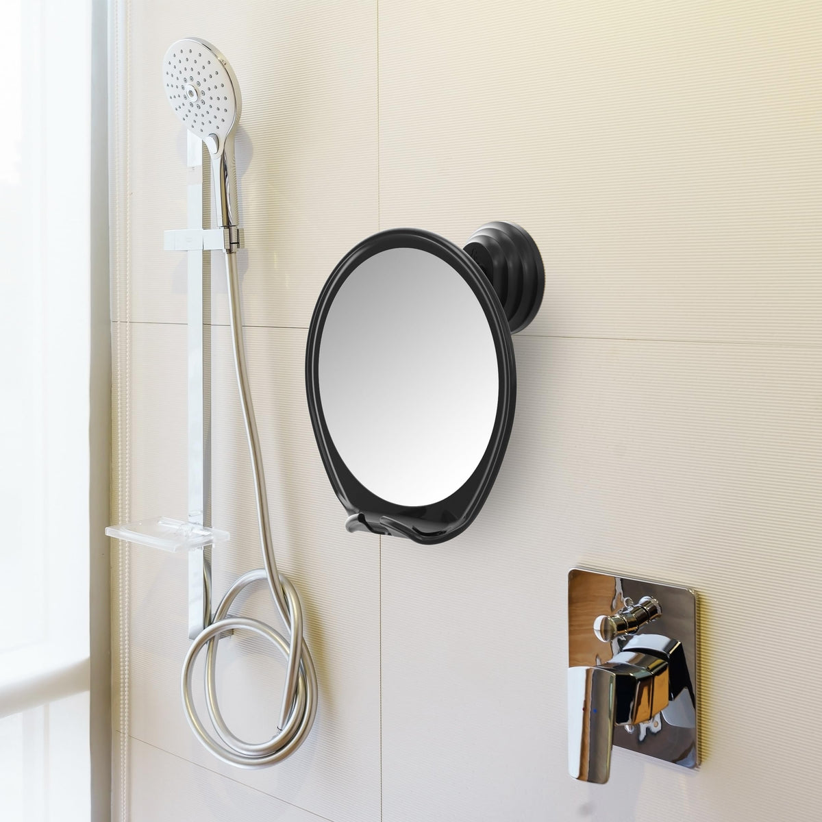 HONEYBULL in-shower lifestyle scene showing convenient shave-ready setup