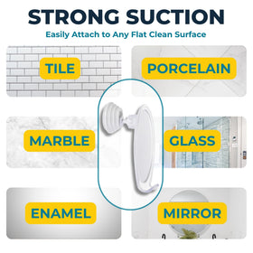 HONEYBULL razor holder detail with a razor hanging benefit: keeps razor tidy and accessible