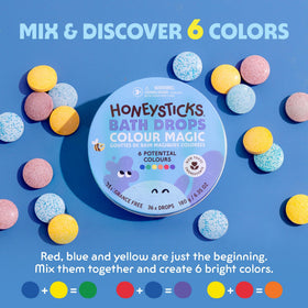 Honeysticks tin stored on bathroom shelf, convenient and recyclable packaging