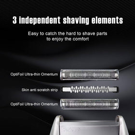 HONGNAL close-up of bionic mesh foil pattern for smoother shaving