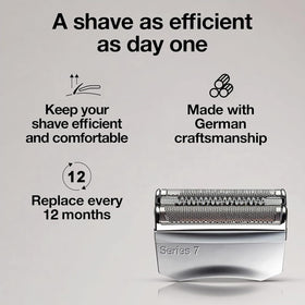 HONGNAL replacement head installed on Series 7 shaver showing compatibility