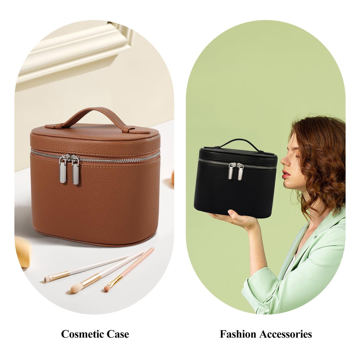 honitty beside a hand showing compact size and travel-friendly scale