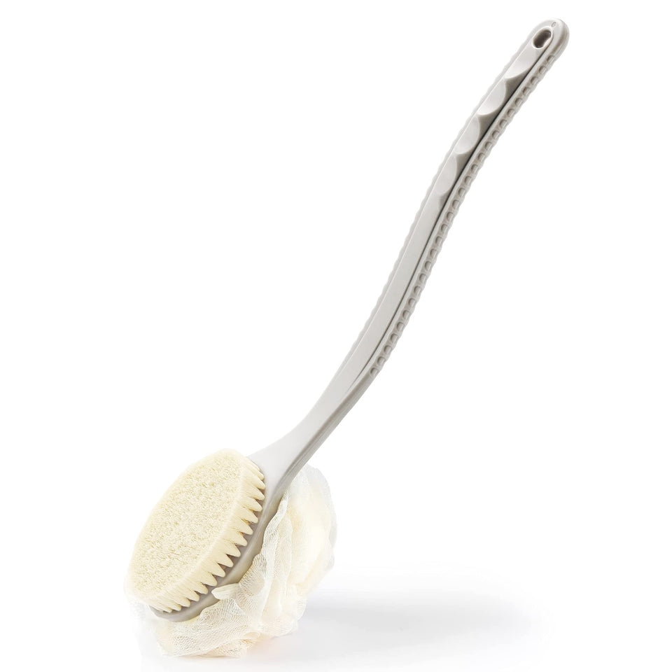 HONOMA front packaging showing dual-sided brush and handle benefit