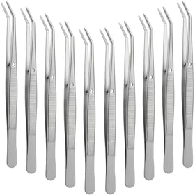 Honoson front packaging showing ten stainless steel tweezers and bulk value