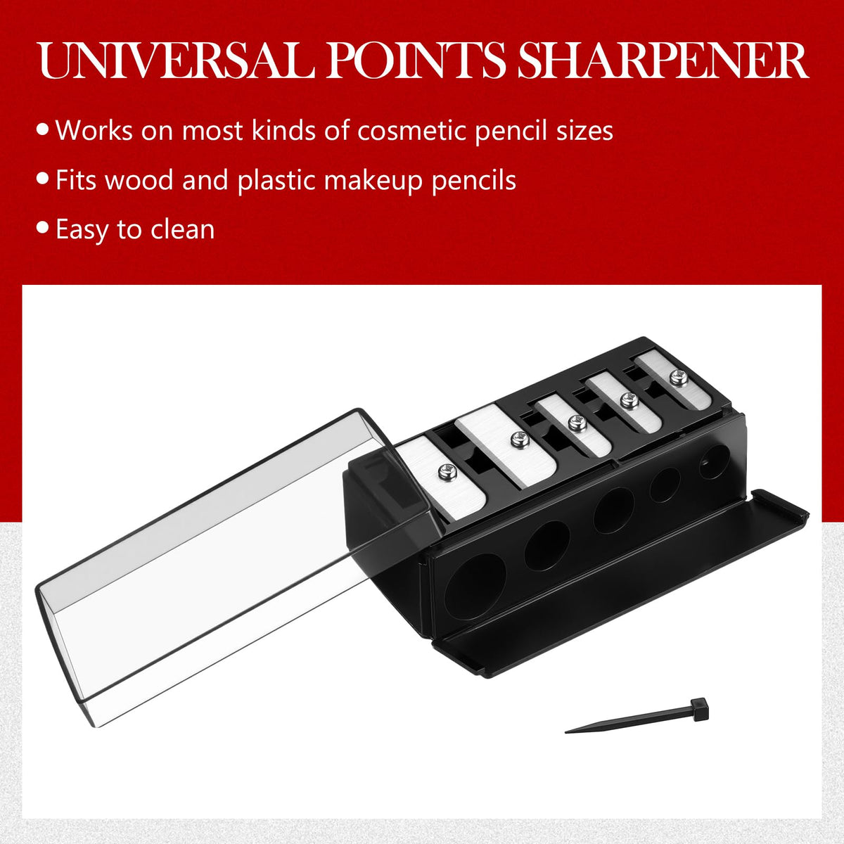 Honoson sharpeners inside a travel pouch for easy on-the-go makeup touch-ups