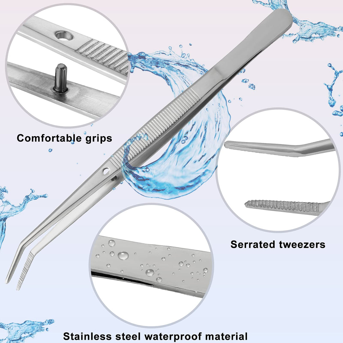 Honoson tweezers threading a sewing machine needle to speed setup