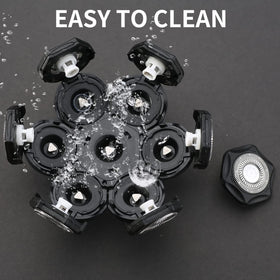 HONTEC opened head showing blades for simple rinsing and maintenance