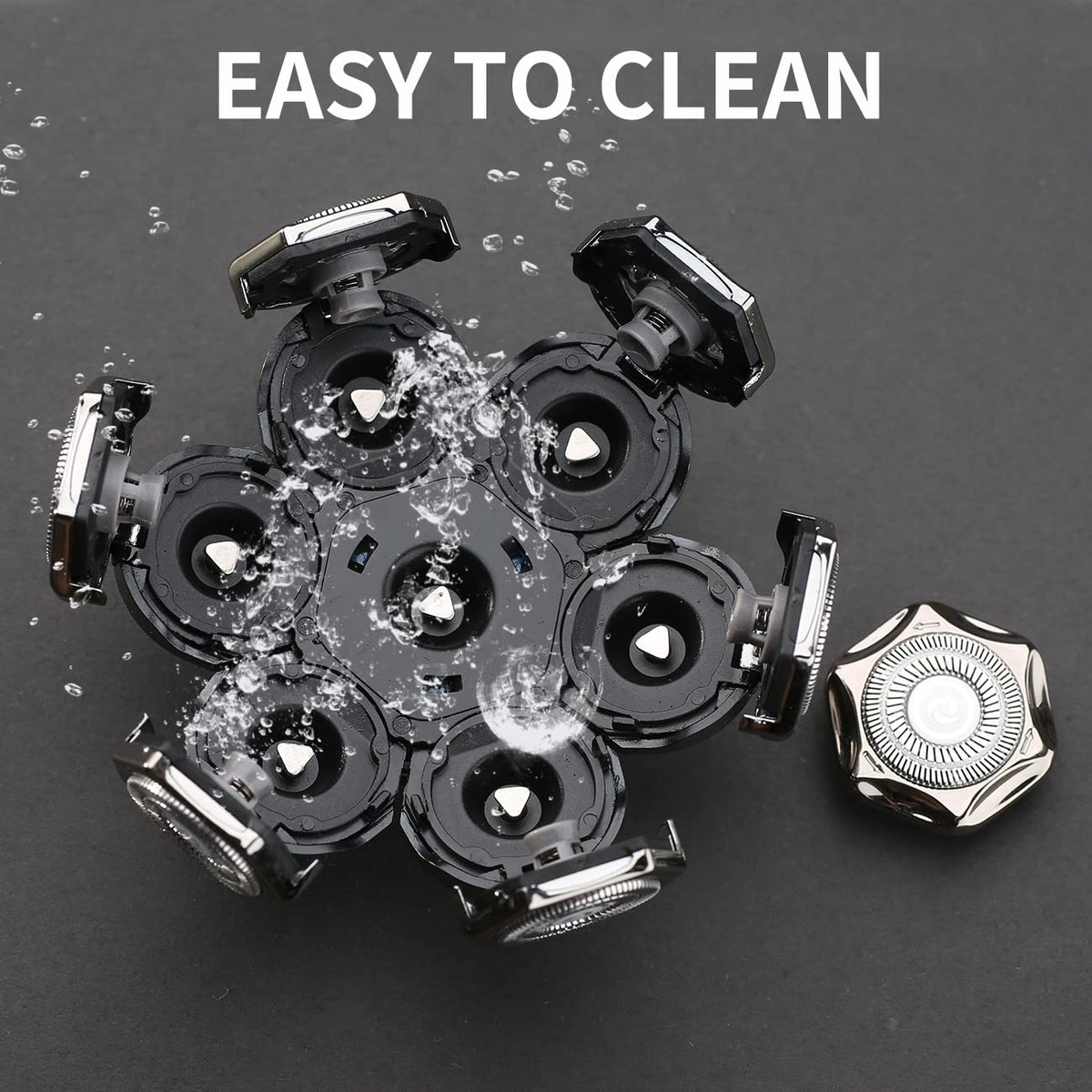 HONTEC rinsing under faucet to show waterproof easy-clean advantage