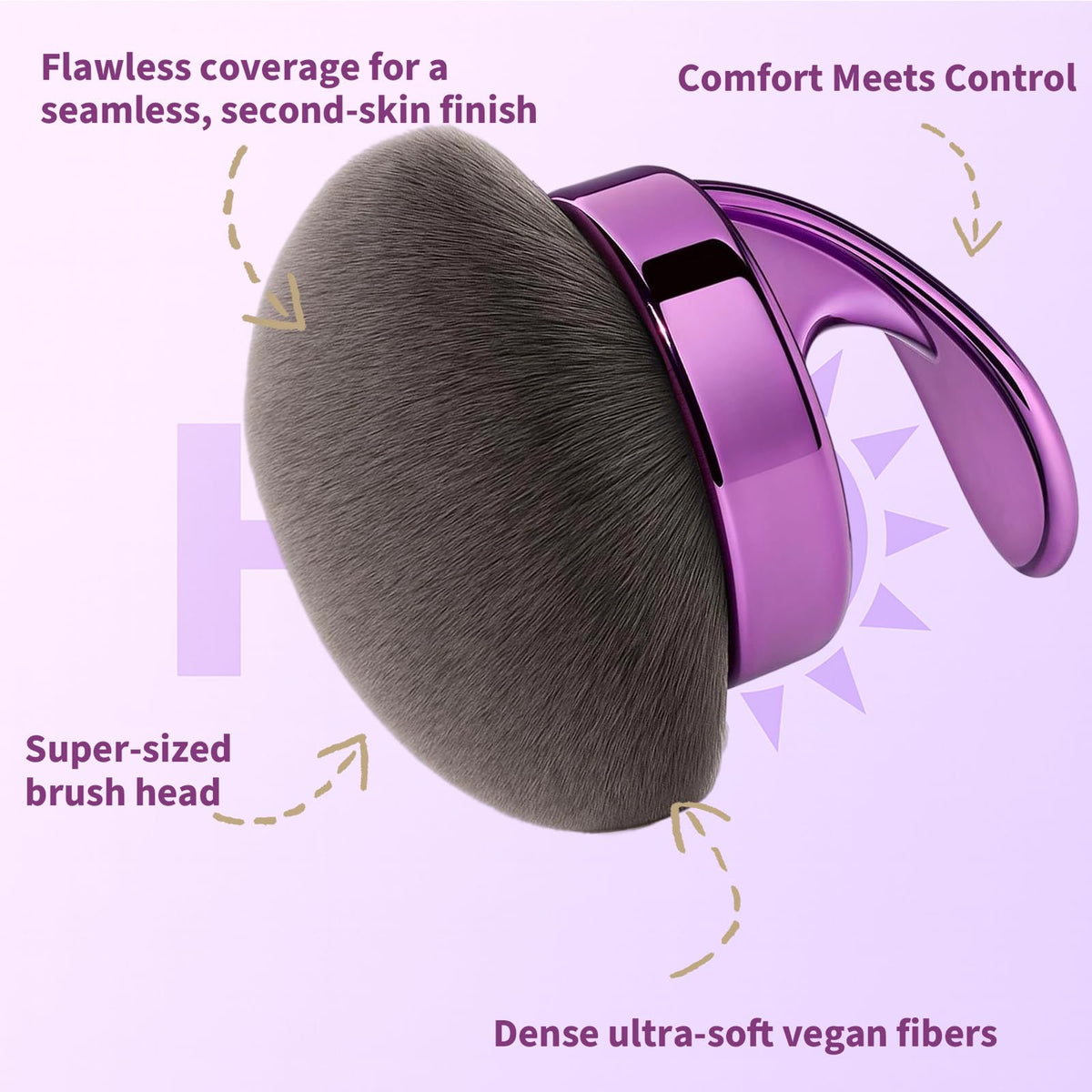 Hoostee brush applying self tanner to leg for streak-free, salon-like finish