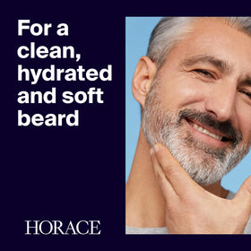 HORACE bottle dispensing shampoo demonstrating easy pump use benefit