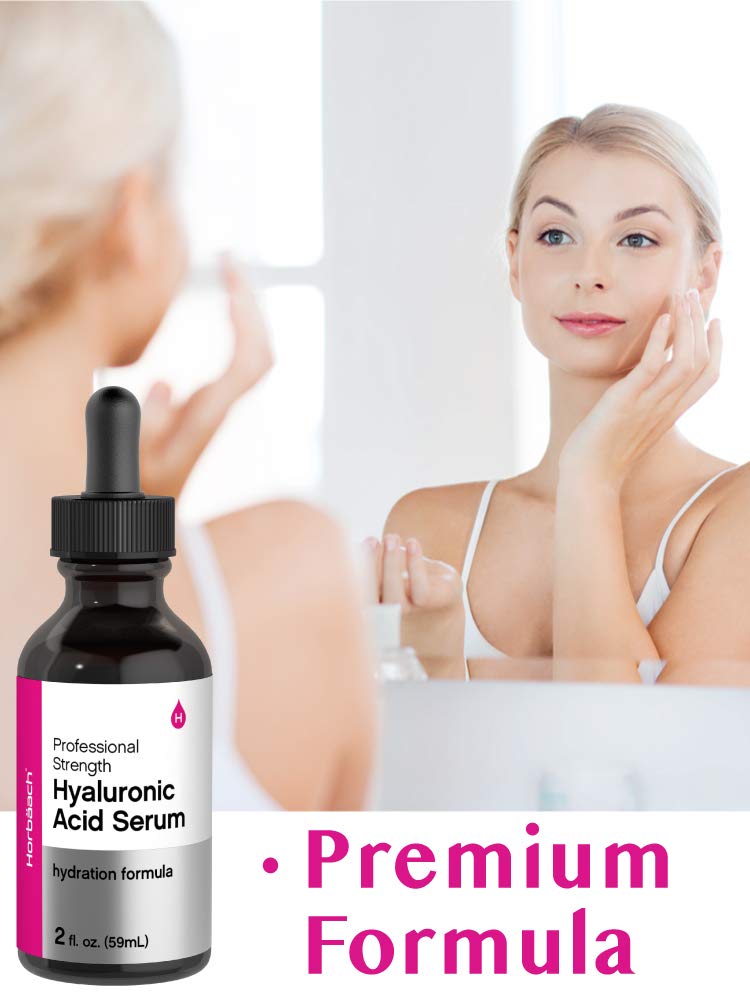Horbäach serum texture spread on skin demonstrating fast absorption benefit