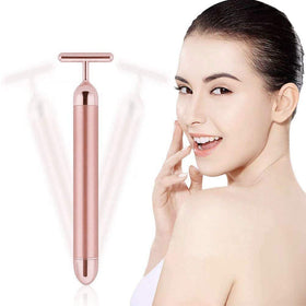 Horolas beauty bar front view showing T-shape and compact design, for travel-friendly skincare