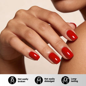 HOSAILY close-up of nail tip texture highlighting durable soft-gel finish