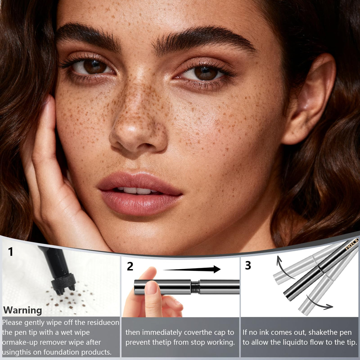 HOSAILY close-up of five-point freckle stamp tip, highlighting quick cluster creation benefit