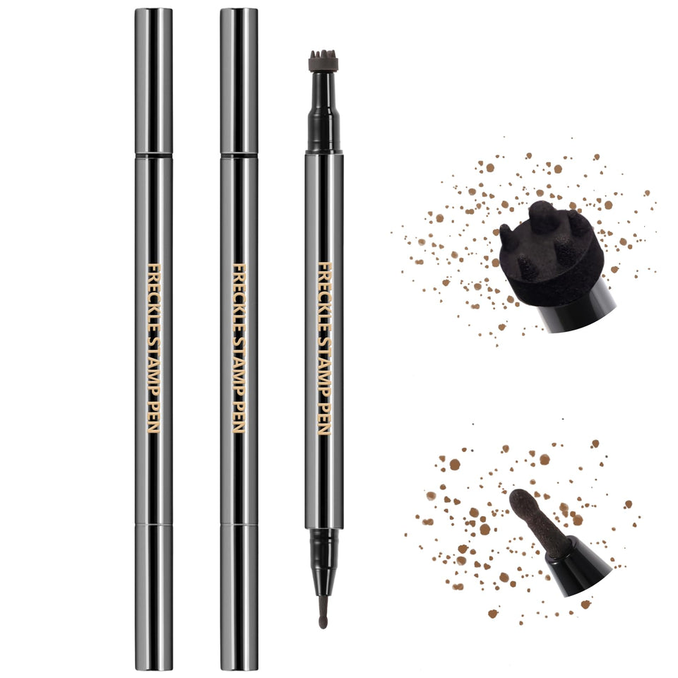 HOSAILY front packaging showing light and dark brown freckle pen, clear product view and benefits