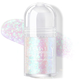 HOSAILY roll-on front packaging showing compact festival glitter