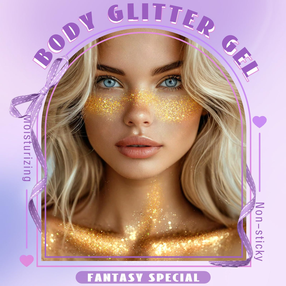 HOSAILY roller close-up showing holographic glitter texture for precise application