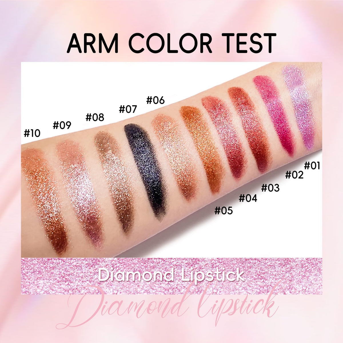 HOSAILY lipstick beside a coin showing product size and travel-friendly benefit