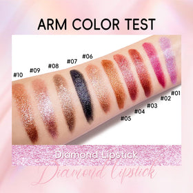 HOSAILY lipstick beside a coin showing product size and travel-friendly benefit