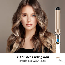 Hoson barrel close-up highlighting tourmaline ceramic for reduced frizz