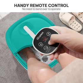 HOSPAN bubble action close-up creating gentle oxygen massage on soles