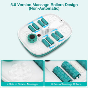 HOSPAN collapsed foot spa folded flat for easy storage and space savings