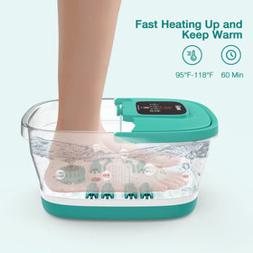 HOSPAN close-up of eight shiatsu massage rollers improving foot circulation