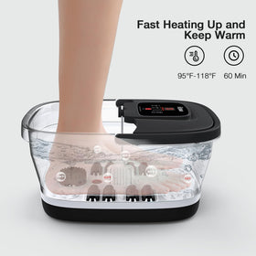 HOSPAN top view with rollers and bubble jets active, providing soothing circulation