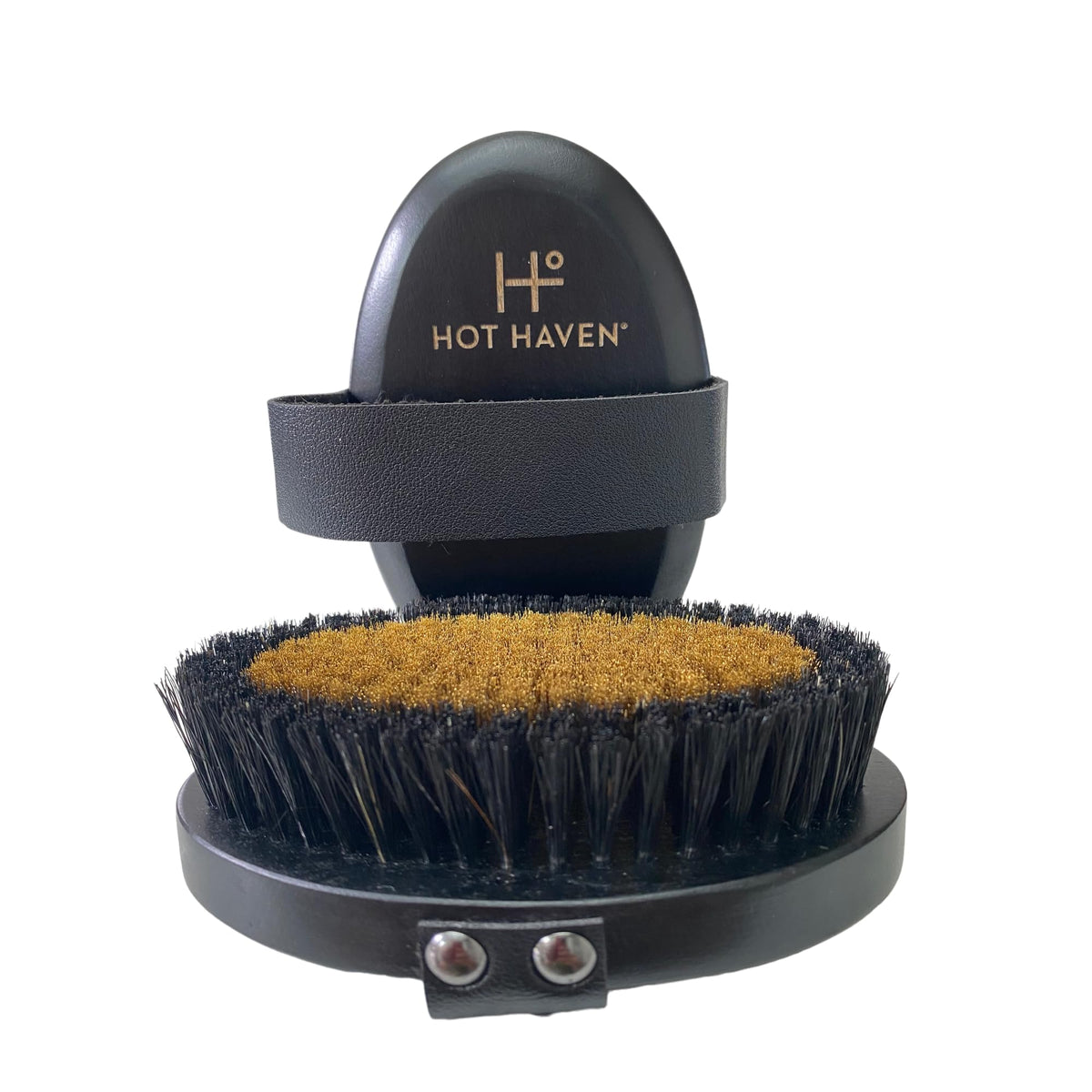 HOT HAVEN front view showing brush head and handle for smoother skin