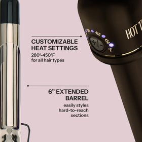 HOT TOOLS digital display with temperature settings for precise styling