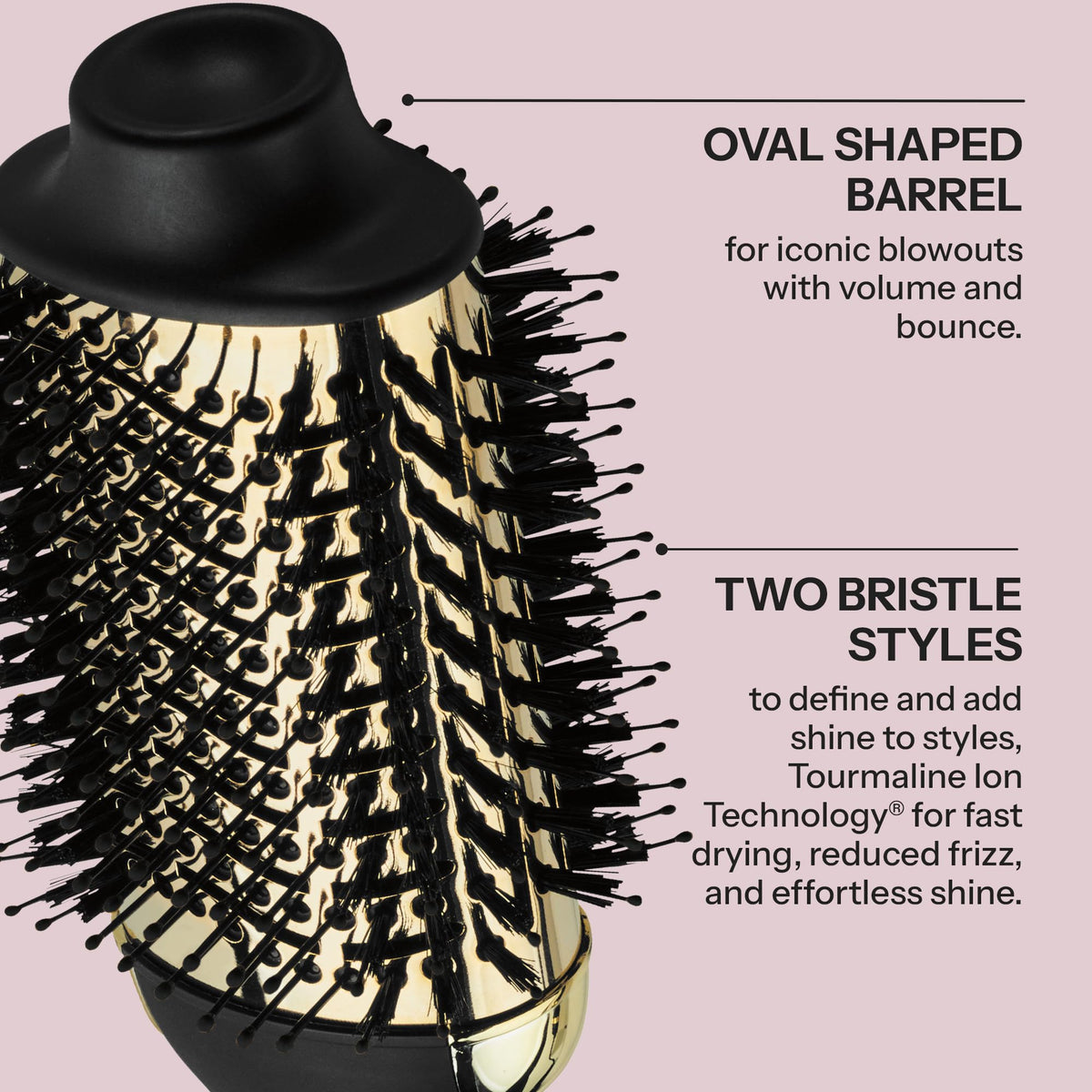 HOT TOOLS in-use styling on damp hair creating smooth volume and salon finish