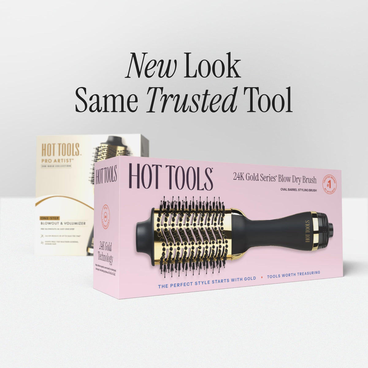 HOT TOOLS product packaging showing included 7-year warranty and professional branding