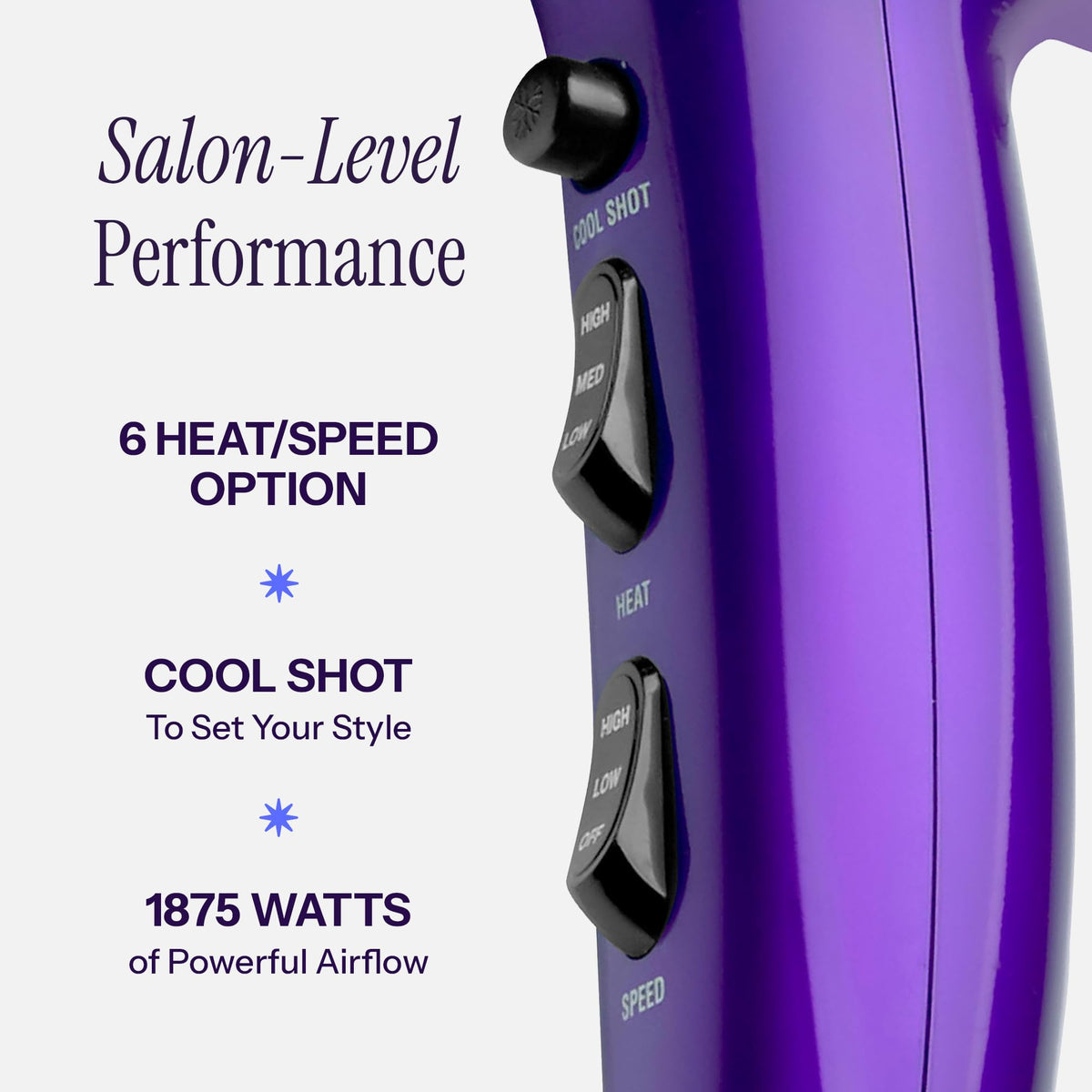 Hot Tools concentrator attachment focusing airflow for sleek shine