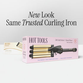HOT TOOLS styling tool on bathroom counter suggesting salon-quality results