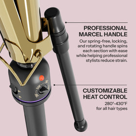 HOT TOOLS foldaway safety stand protecting countertop and simplifying storage benefit
