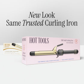 HOT TOOLS product box with included warranty card highlighting professional backing