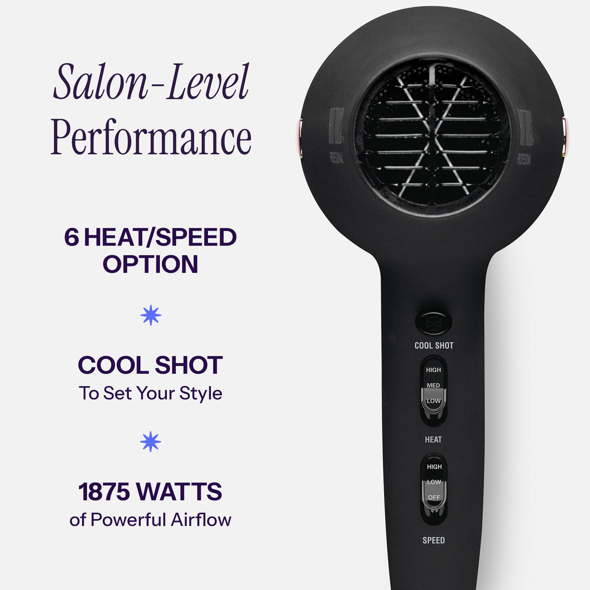 HOT TOOLS diffuser attachment pictured adding volume and enhancing natural curls while reducing frizz