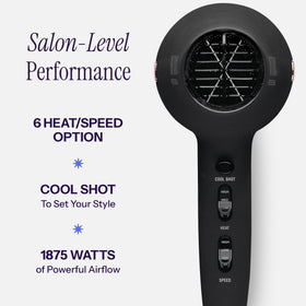 HOT TOOLS diffuser attachment pictured adding volume and enhancing natural curls while reducing frizz