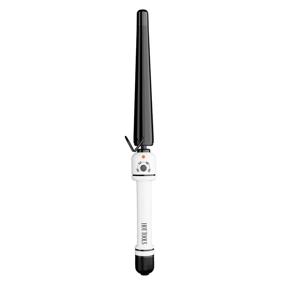 HOT TOOLS tapered wand front view showing barrel and handle for versatile styling