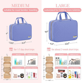HOTOR bag hanging on towel rail with metal hook saving counter space benefit