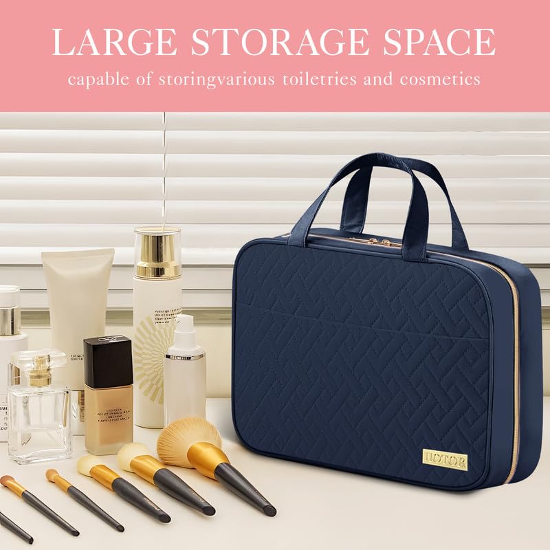 HOTOR open flat display revealing four compartments and easy-access organization