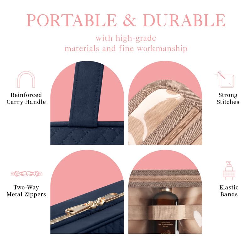 HOTOR next to travel items showing medium size that fits weekend essentials