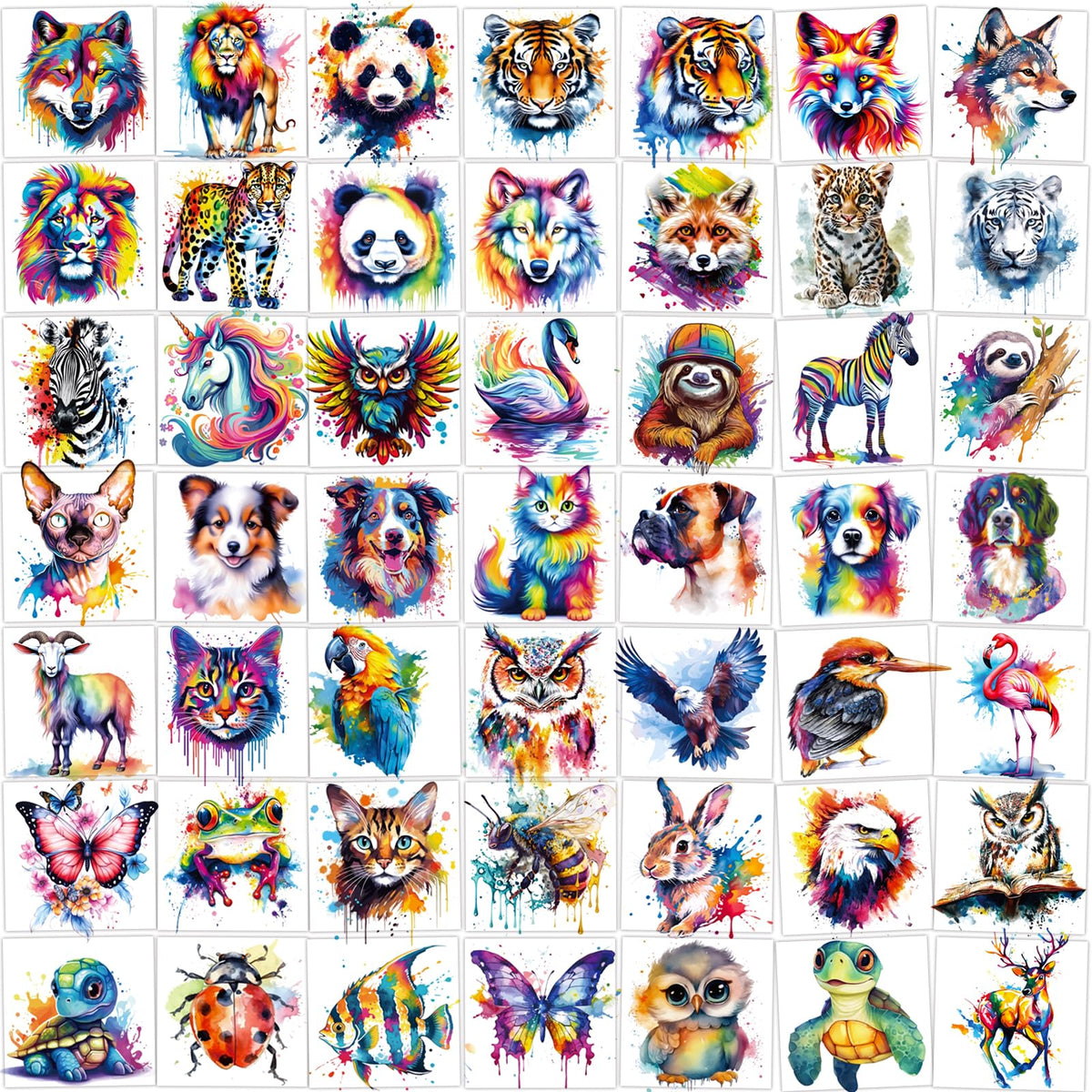 Hotoyannia front packaging showing watercolor animal set and variety benefit